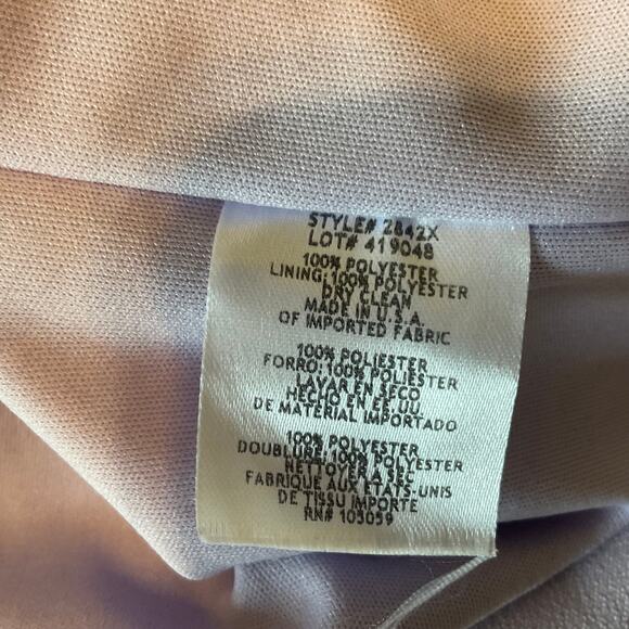 Backless High-Low Sheath Cocktail Dress Size 10 Purple Ruffled Halter by AQUA - Picture 11 of 14